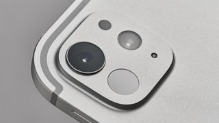 Apple iPad Pro 13-inch M4 tablet close up on camera array